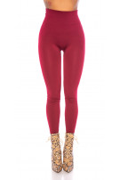 Sexy shaping leggings glossy bordeaux